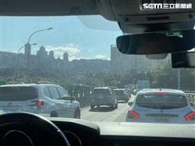 環東大道／塞車／國道停車場／龜速（圖／記者王翊綺攝影）