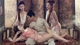 西門慶有七個妻妾。（影視示意圖）