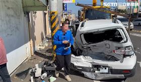 投完票的撞趕投票的！彰化選舉日3車追撞(圖/翻攝畫面)