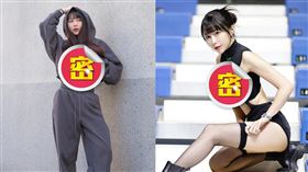 梓梓秀帽T「無情上撩」不穿好CK內衣看光。（圖／翻攝自t40533 IG）