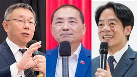 柯文哲,侯友宜,賴清德,郭台銘,藍白合,柯侯,郭柯,總統參選人。（合成圖／翻攝自當事人臉書）