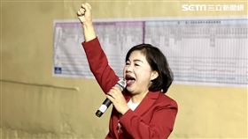 立委楊瓊瓔發表當選感言。(圖/楊瓊瓔競總提供)