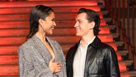 湯姆霍蘭德和女友千黛亞。（圖／美聯社、達志影像）