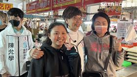 蔡壁如謝票。(圖/蔡壁如競總提供)