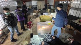 北市詹男白天經營土方公司，晚上則提供賭客玩天九牌。（圖／翻攝畫面）