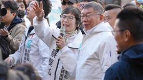 蔡壁如,柯文哲。（圖／翻攝自蔡壁如臉書）