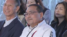 ▲侯友宜參加萬里漁港東外堤延伸工程開工典禮