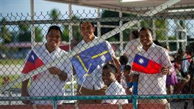 諾魯、台灣、中華民國國旗、蔡英文(總統府提供)