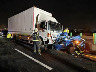 驚悚畫面曝光　大貨車追撞5車害1死4傷