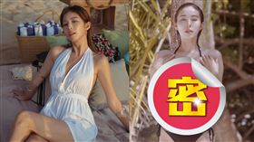 金寶拉曬出短短5秒比基尼短片吸引69萬人觀看。 （組合圖／翻攝自wanna._b IG）