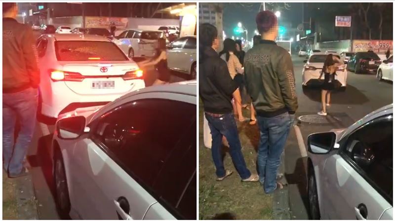 超派!細肩帶妹當起球棒隊 砸車真相曝光