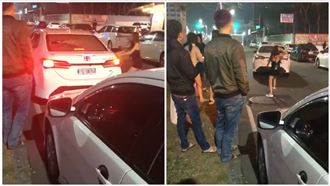 超派！細肩帶妹當起球棒隊　砸車真相曝光