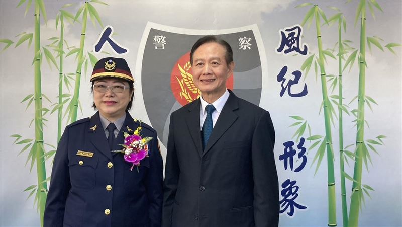 竹縣首位女性警局長上任　丈夫是刑事局長