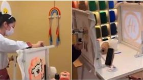 大陸海底撈吸客再放招，推出手作毛線體驗課程。（圖／翻攝自微博）