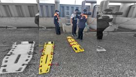 排污工廠,槽體,跌落,清洗,高雄