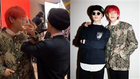 ▲男團GOT7中國籍成員王嘉爾（Jackson）和泰國籍成員BamBam。（圖／翻攝自微博）