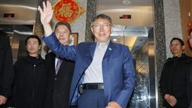 ▲柯文哲選後首次現身參加台灣民眾黨中央黨部暨競辦主管會議。（圖／記者邱榮吉攝影）