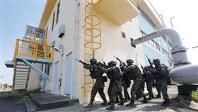 海軍陸戰隊99旅執行關鍵基礎設施防護演練（圖／軍聞社提供）