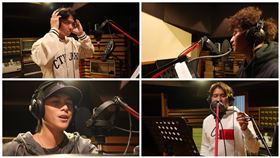 ▲中職6隊球星參與除夕特別節目，進錄音室配唱《彩虹》。（圖／文化總會提供）