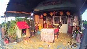  彰化溪州，宮廟，討債，撒冥紙，嗆聲：替天行道，拆廟(圖／翻攝畫面)