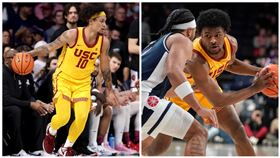 ▲羅德曼（DJ Rodman）、布朗尼（Bronny James）父親都是NBA名將。（圖／美聯社／達志影像）