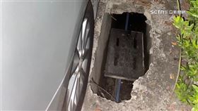 走著走著就不見　議員質詢側溝破洞害行人摔