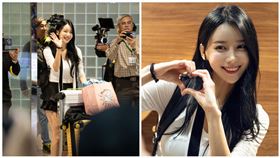 ▲「全民表妹」李雅英抵台，大批粉絲到場接機。（圖／台啤永豐雲豹球團）