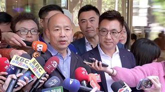 就是韓江配！韓國瑜：跟江啟臣雙進雙出