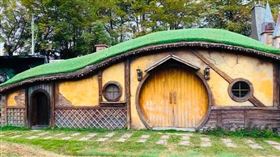 琉璃仙境打造了獨具特色的哈比屋提供旅客拍攝。（圖／桃園電子報提供）
