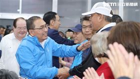 侯友宜感恩茶會，朱立倫出席。(圖/記者邱榮吉攝影)