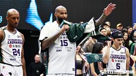 ▲「表弟」卡森斯（DeMarcus Cousins）T1初登場，賽後接受訪問。（圖／記者劉彥池攝影）