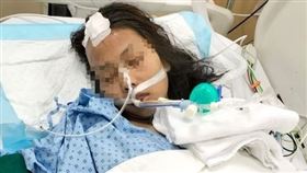 印度一名26歲女傭前往新加坡工作，一年後卻不幸罹患腦中風。她的雇主在群眾募資平台幫忙籌醫藥費。（圖／翻攝自Go Get Funding眾籌平台）