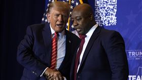 史考特今日表態支持川普。（圖／美聯社／達志影像）