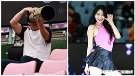 ▲林先生和黃先生2位攝影愛好者進場拍「表弟」卡森斯（DeMarcus Cousins）初登場。（圖／記者劉彥池攝影）