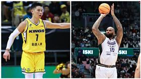 ▲林書豪、「表弟」卡森斯（DeMarcus Cousins）。（組合圖／新北國王提供、記者張沛嘉攝影）