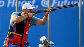 杭州亞運男子定向飛靶  李孟遠奪第5（2）台灣選手李孟遠27日午後出戰杭州亞運射擊男子定向飛靶決賽，但剛開賽就被大會以報到遲到為由扣2分，最終收下第5名。中央社記者鄭清元攝  112年9月27日