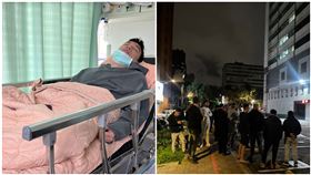 Toyz滿頭是血縫10多針！醫院外「10多名黑衣人」聚集　畫面曝光（圖／翻攝自蹦闆IG）