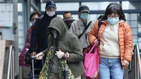 入冬首波寒流　台北低溫（1）受到入冬首波寒流影響，台北市21日有持續攝氏10度左右或以下氣溫發生機會。台北市中正區民眾出門都穿著保暖衣物禦寒。中央社記者張皓安攝　112年12月21日