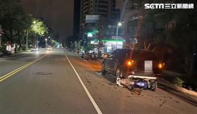 酒駕見警心虛落跑　踩油門撞300萬車驚醒(圖/翻攝畫面)
