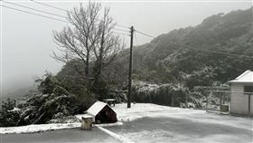 0123陽明山鞍部氣象站下雪，中央氣象署