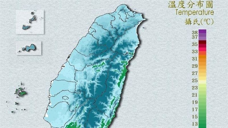 寒流急凍北部剩6度！全台22縣市低溫特報