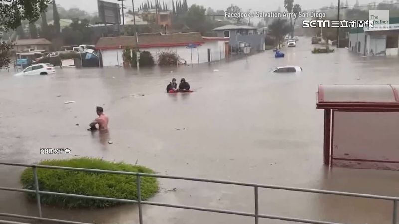 一夕暴雨引發洪災　聖地牙哥進入緊急狀態