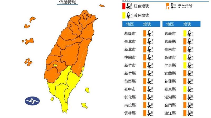 寒流發威苗栗大河6.8度　水氣減少轉乾冷