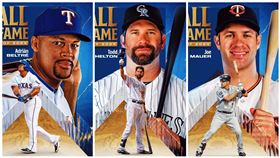 ▲貝爾崔（Adrian Beltre）、希爾頓（Todd Helton）和茂爾（Joe Mauer）入選名人堂。（圖／翻攝自MLB推特）