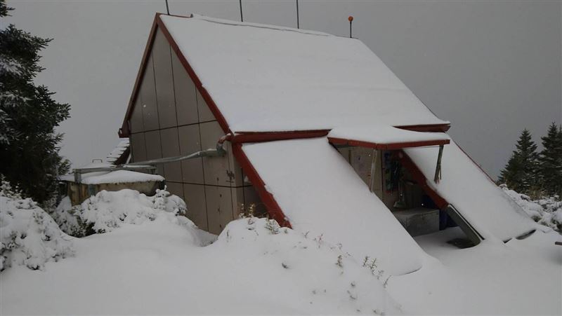 冰封雪霸美景曝光!桃山369山莊積雪30CM