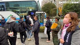 中部首梯1年義務役入伍，台中市政府報到。(圖/記者李忠憲拍攝)