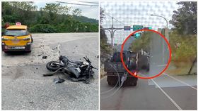 黃牌,龜山,死亡,車禍（圖／翻攝畫面、翻攝自《重機車友 ❘ 各區路況天氣、資訊分享中心》）
