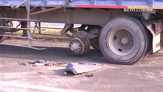 曳引車輪胎噴飛砸死婦　駕駛一審判無罪