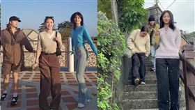 TWICE官方帳號無預警釋出成員來台遊玩的影片。（組合圖／翻攝自twicetagram IG）