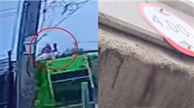 清潔員,垃圾車,隧道,車頂,泰國,賠償